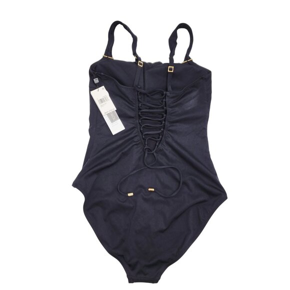 La Blanca Womens Black One-Piece Swimsuit With Adjustable Straps  Size 14 - Picture 3 of 7